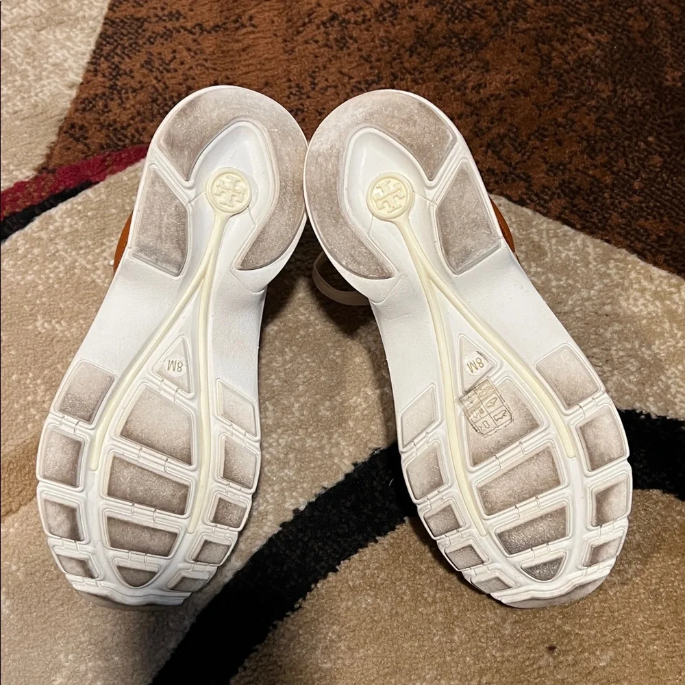 Tory Burch Tan Sneakers with White Accents - Picture 6 of 6